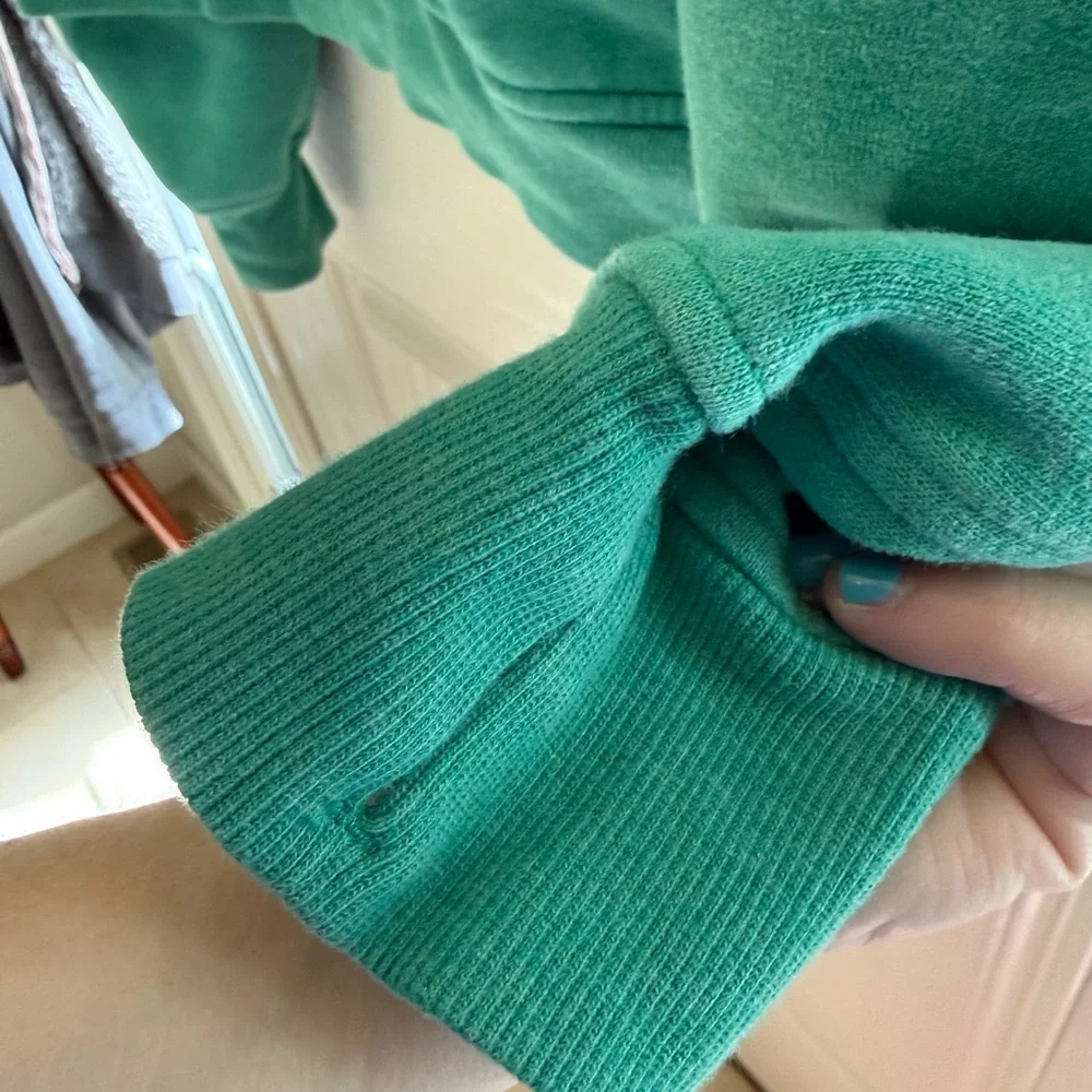 Lululemon green 1/2 zip scuba hoodie - Picture 4 of 6